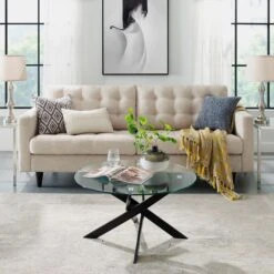 Leonique Couchtisch In Schwarz/klar -Haushaltsgegenstände Rabatt 0d037bdc1cd91b6c1ded2a3a4be4d489