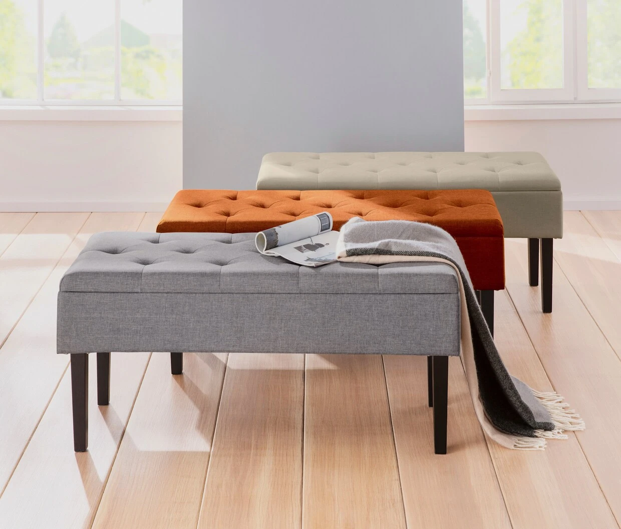 Heine Home Bank In Hellgrau 5 Heine Home Bank In Hellgrau – Bild 3