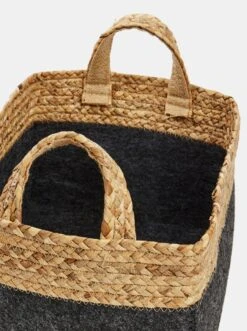 Heine Home Körbe In Anthrazit-natur -Haushaltsgegenstände Rabatt 1fb536d3fe4683877cf45b83595d9043