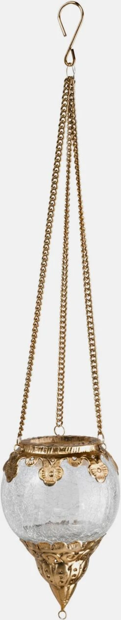 Heine Home Hängeampel In Antikgoldfarben-transparent