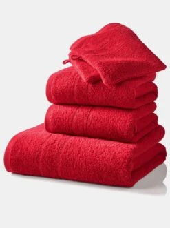 Wäschepur 5-tlg. Frottier-Sparset In Rot -Haushaltsgegenstände Rabatt 27a17e01faf7bdf5a758301f1061d3ba