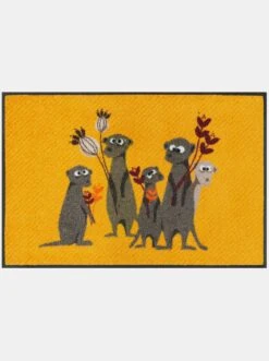 Wash&dry Fußmatte In Gelb-gemustert