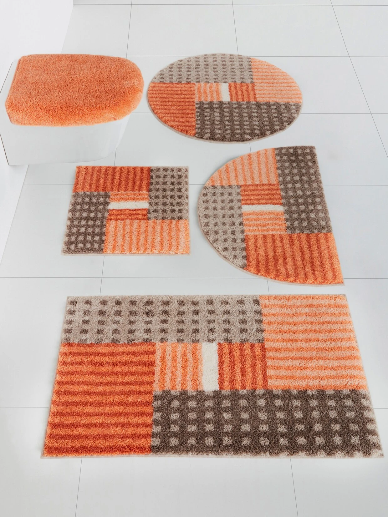 Grund Badgarnitur In Orange-natur