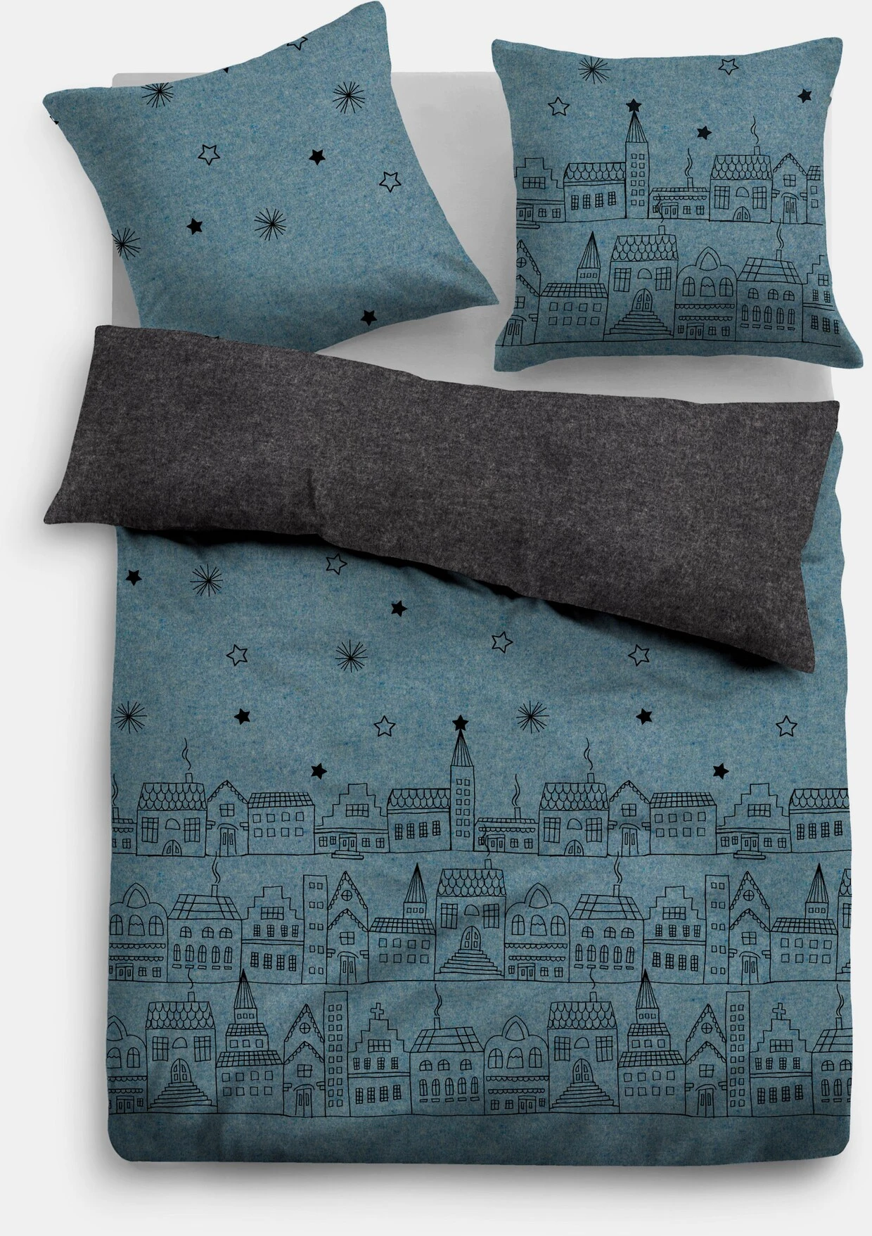 TOM TAILOR Bettwäsche In Blau-anthrazit 3 TOM TAILOR Bettwäsche In Blau-anthrazit