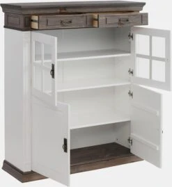 Home Affaire Highboard In Weiß/wengefarben -Haushaltsgegenstände Rabatt 499453d1301dd1a7e910430fae8aa25a
