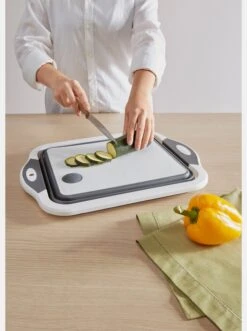 Heine Home Schneidbrett In Weiß-grau