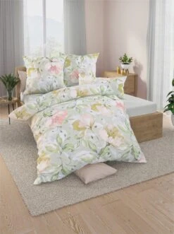 Biberna Bettwäsche In Lindgrün