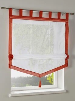 Heine Home Raffrollo In Weiß-terracotta