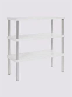 Heine Home Küchenregal In Weiß-silberfarben -Haushaltsgegenstände Rabatt 5c67862bae2e395509e780801d6b2d3b