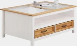 Home Affaire Couchtisch In Weiß/natur -Haushaltsgegenstände Rabatt 74cde341216c0367680ed3561bc66233