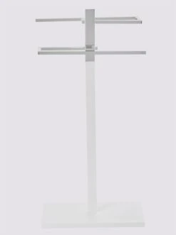 Heine Home Handtuchständer In Chromefarben-weiß