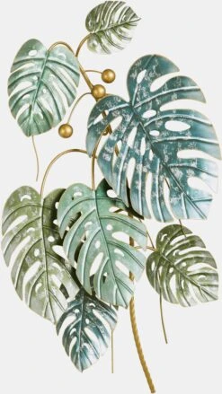 Heine Home Wanddeko Blätter In Grün-goldfarben