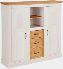 Home Affaire Highboard In Weiß/gebeizt