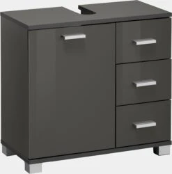 Places Of Style Waschbeckenunterschrank In Grau Hochglanz