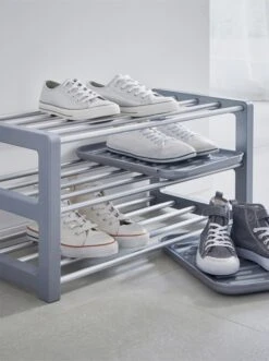 Heine Home Schuhregal In Silberfarben -Haushaltsgegenstände Rabatt 9c98fad6c3e1f27603a334e851779935