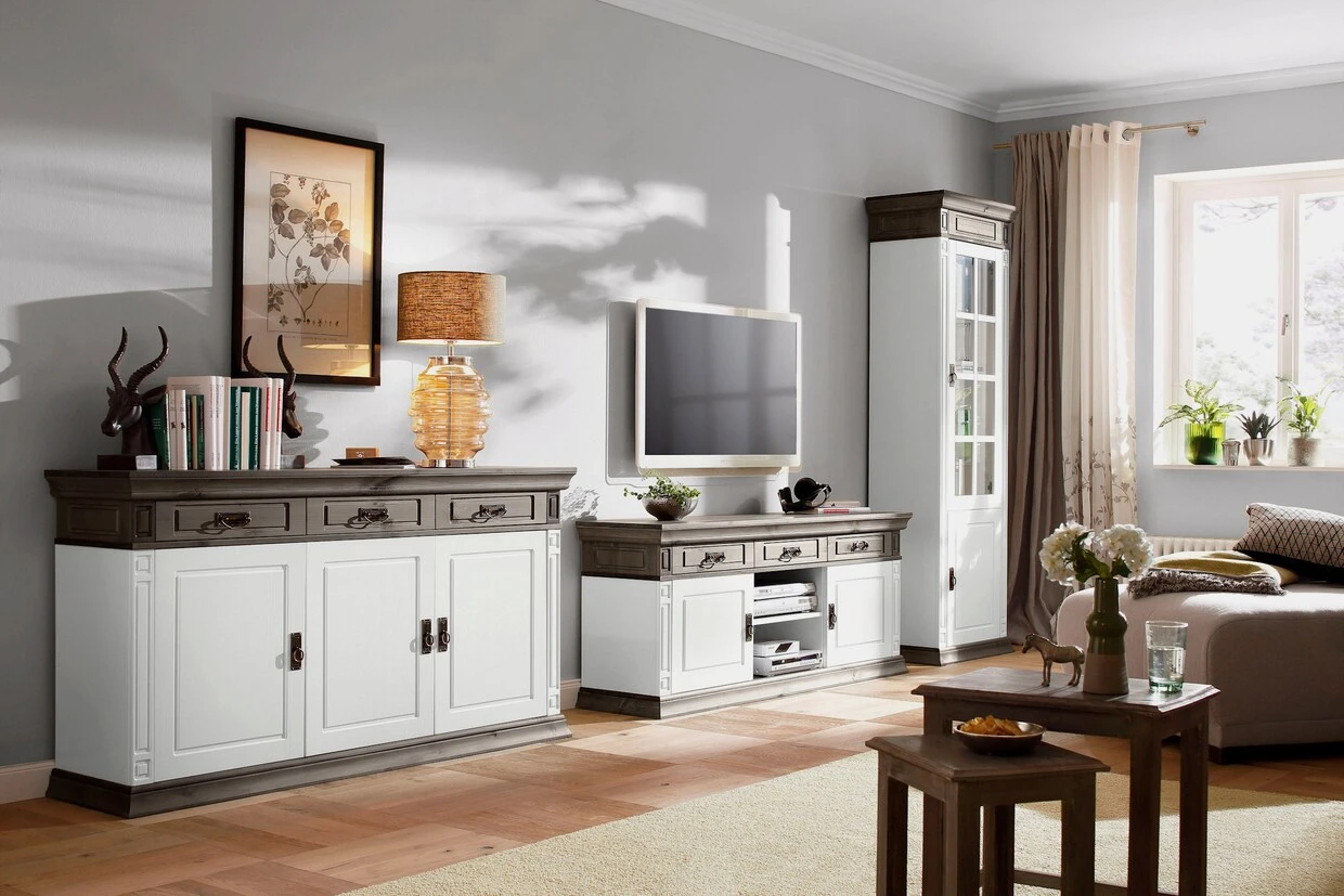 Home Affaire TV-Board In Weiß/wengefarben 5 Home Affaire TV-Board In Weiß/wengefarben – Bild 3