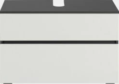 Home Affaire Waschbeckenunterschrank In Anthrazit/weiß