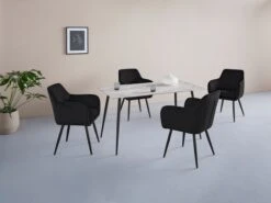 Home Affaire 4-Fußstuhl In Schwarz -Haushaltsgegenstände Rabatt afe05fb97a4b8a19969c83abaf1c835a