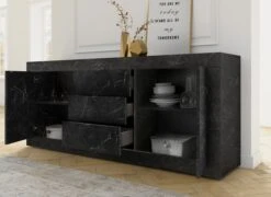 LC Sideboard In Marmor Anthrazit -Haushaltsgegenstände Rabatt b773bfcc36f9f84814465b215b261608