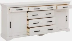 Home Affaire Kommode In Weiß/ Dunkelbraun -Haushaltsgegenstände Rabatt bacccda5ff54a19fdcc37a60336ac289