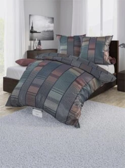 Irisette Bettwäsche In Dunkelblau-gemustert