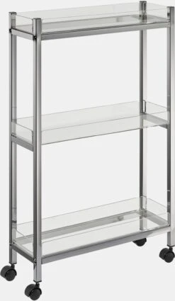 Heine Home Rollwagen In Chromfarben