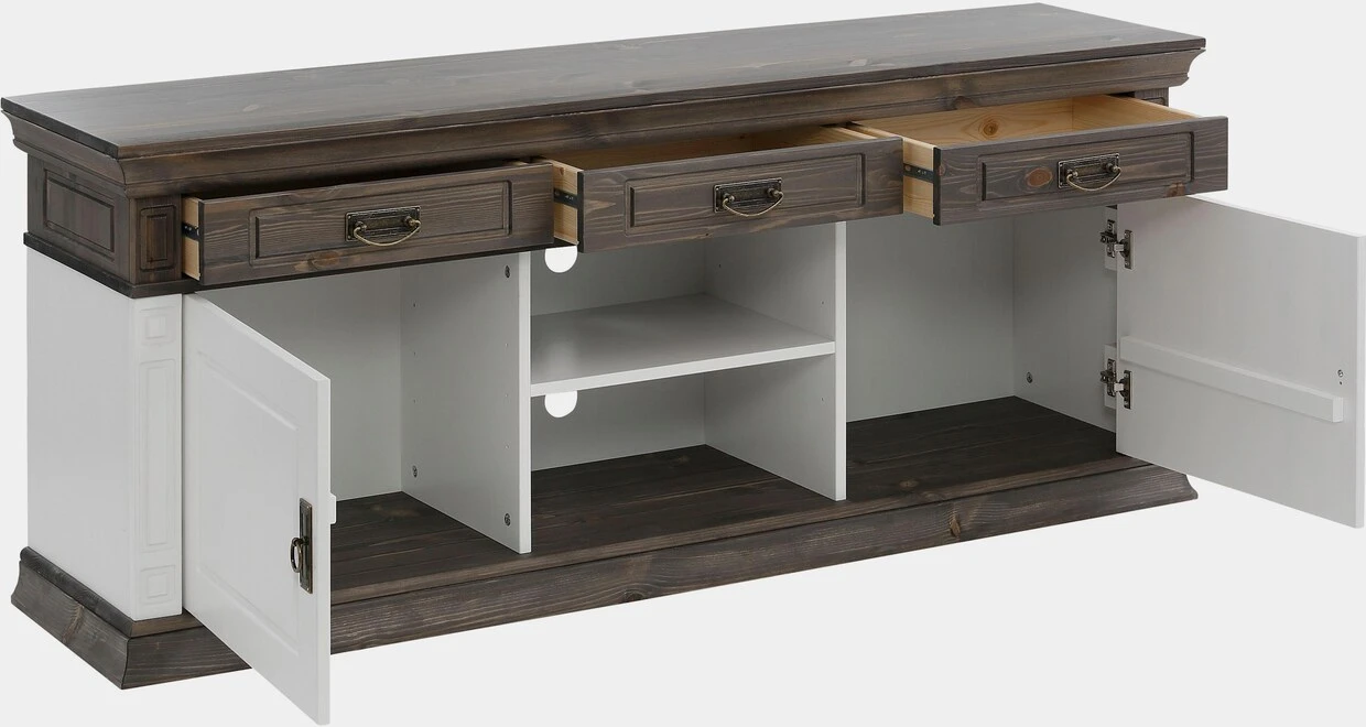 Home Affaire TV-Board In Weiß/wengefarben 6 Home Affaire TV-Board In Weiß/wengefarben – Bild 4