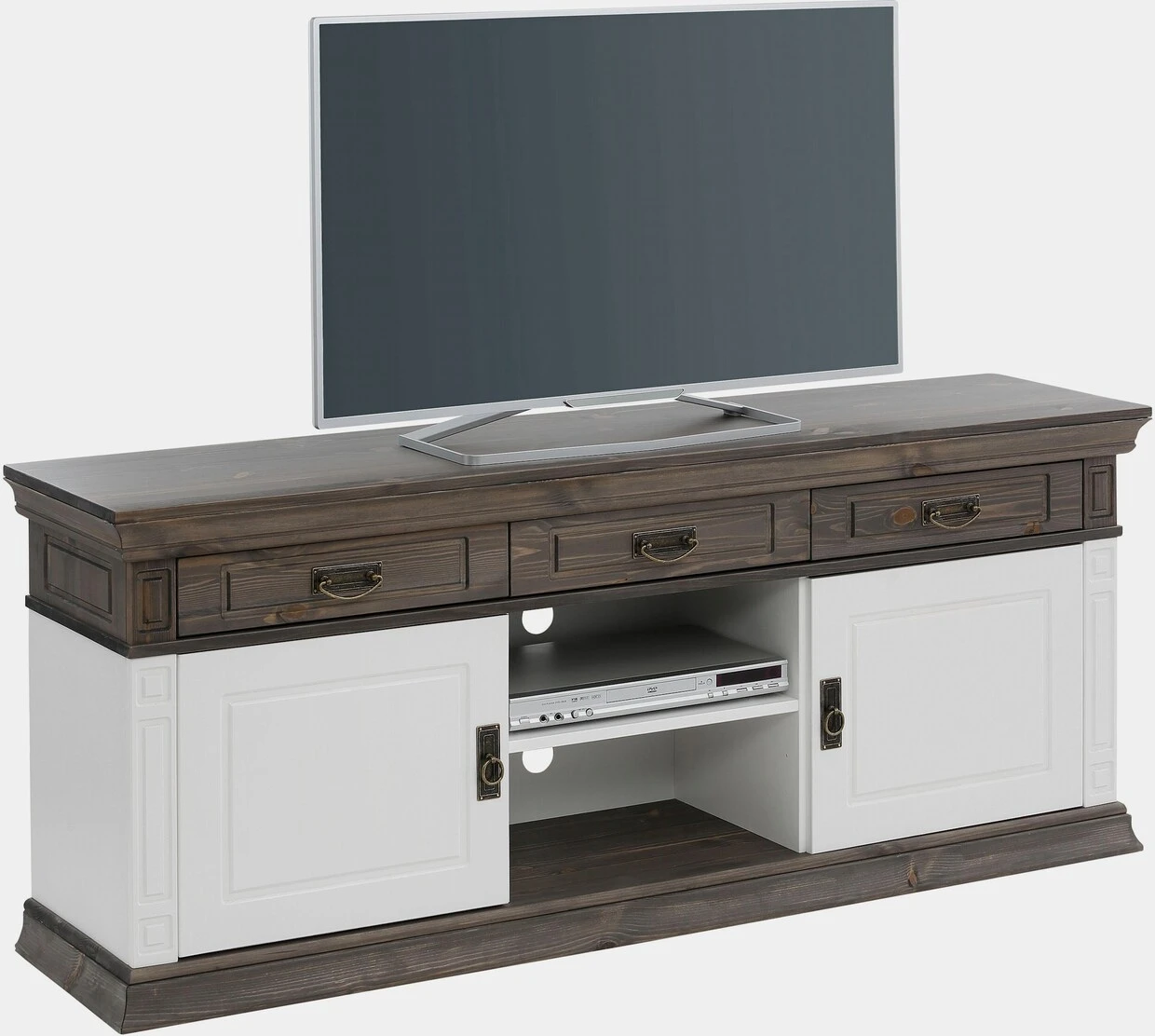 Home Affaire TV-Board In Weiß/wengefarben 4 Home Affaire TV-Board In Weiß/wengefarben – Bild 2