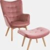 Heine Home Sessel+Hocker In Rosé
