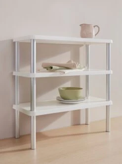 Heine Home Küchenregal In Weiß-silberfarben -Haushaltsgegenstände Rabatt f356f53f5c53679e2030f50c70d023c8