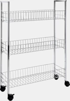 Heine Home Ordnungswagen In Silberfarben