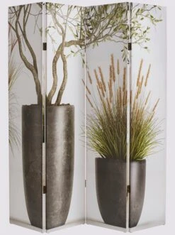 Heine Home Paravent In Natur-grün